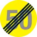 End of speed limit