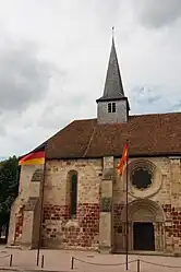 The church in Villefranche-d'Allier