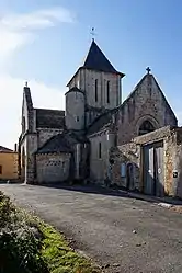 The church of Saint-Jean, in Marnes