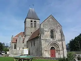 The church of Condé-sur-Aisne