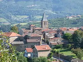 The church and surroundings in Empurany