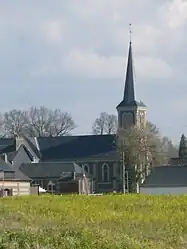 The church in Saint-Clair-sur-les-Monts