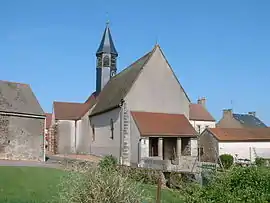 The church in Sainte-Magnance