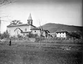 The church of Notre-Dame, in Quincieu, at the start of the 20th century