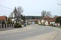 Centre of Ústrašín