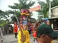 Ceremonial procession of Thành hoàng in Quang Điểm village.