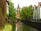 Radunia Canal and St. Catherine's Church