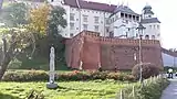 Światowid monument by Wawel in Cracow