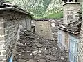 Partial view of the traditional houses in the village.