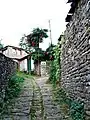 Stone alley in the village