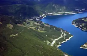 View above Gazivoda Lake