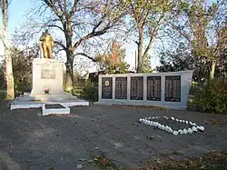 World War II memorial in the village