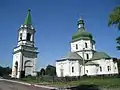 Church of the Resurrection with a bell tower in Sedniv