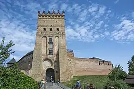 Gate tower of Lubart's Castle in Lutsk