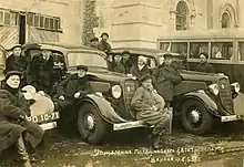 Soviet GAZ M-1 taxis in 1938