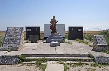 Mass grave of Soviet soldiers