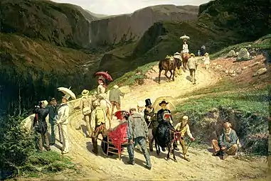 Travellers in Auvergne by Konstantin Savitsky