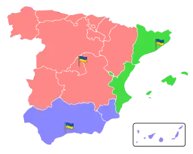 Territories of electoral precincts of Ukraine in Spain