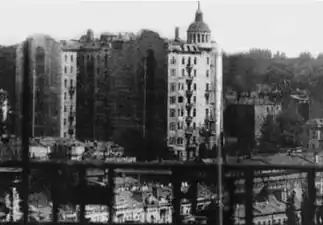 The Ginsburg skyscraper in Kiev (1910–1912) by Adolf Minkus and Fyodor Troupianskyi, Europe's tallest building by roof height before 1925.