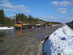 Logging trucks, Kortkerossky District