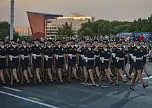 Belarusian policewomen.