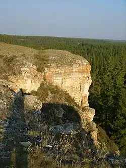 Turuuk Khaya rocks, a protected area of Russia in Khangalassky District