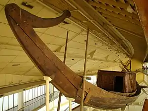 The Khufu ship in the Solar boat museum