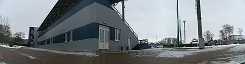 Panorama at the entrance to the stadium