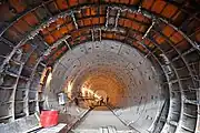 Tunnel under construction, 2022