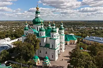 Trinity Monastery in Chernihiv, Ukraine, was reconstructed in 1649.