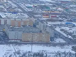 Aerial view of Usinsk