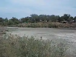 The Khagin-Sala River near the selo of Vesyoloye in Gorodovikovsky District