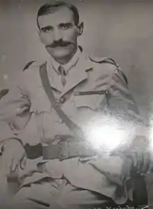 Malik Khoshaba in military gear in 1918