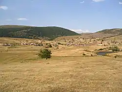 Panoramic view of Crvsko, Serbia.