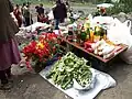 Wild mountain sorrel, poppies and other items of tribute sold on Mount Ara to the pilgrims of Tsaghkevank (Kuys Varvara) 40 days after Resurrection Day (Easter). Sorrel is often braided in this fashion in Armenia and Artsakh and can be dried for extended use