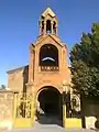 The belfry at the entrance