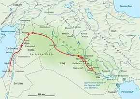 Image 32The route of the exiles to Babylon (from History of Israel)