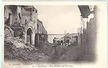 Destruction of Casablanca caused by the 1907 French bombardment.