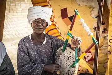 Man playing kissar in Egypt