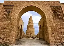 Abu Dulaf Mosque, approximately 15 kilometres (9.3 mi) north of Samarra, commissioned by Al-Mutawakkil in 859