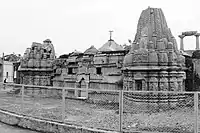 Outside face of screen shrines at Rudra Mahalaya Temple, by 1140