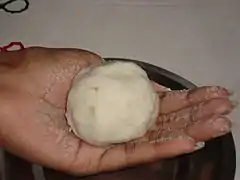 Mold it into the shape of a ball