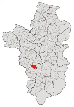 Subdistrict location in Ubon Ratchathani province