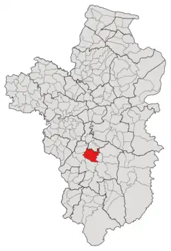 Subdistrict location in Ubon Ratchathani province