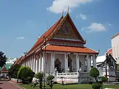 The Phutthaisawan Throne Hall (formerly a part of the Front Palace), now the Bangkok National Museum.