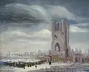 1920, Market Among the Ruins of Ypres