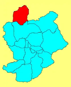 Location in Zhangjiakou