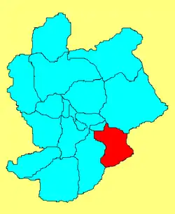 Location in Zhangjiakou