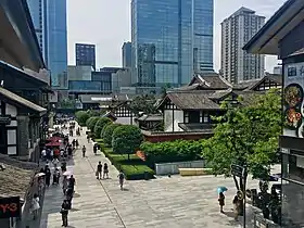 A view of Temple Plaza near the Daci Temple