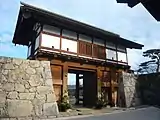 Reconstructed gate of Matsushiro Castle